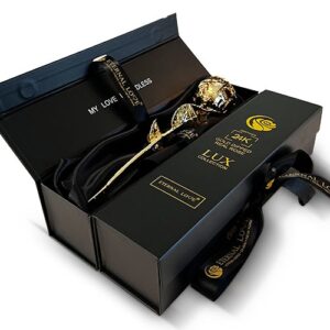 وردة لامعة ذهبية 24 قيراط حبي لا نهاية له!